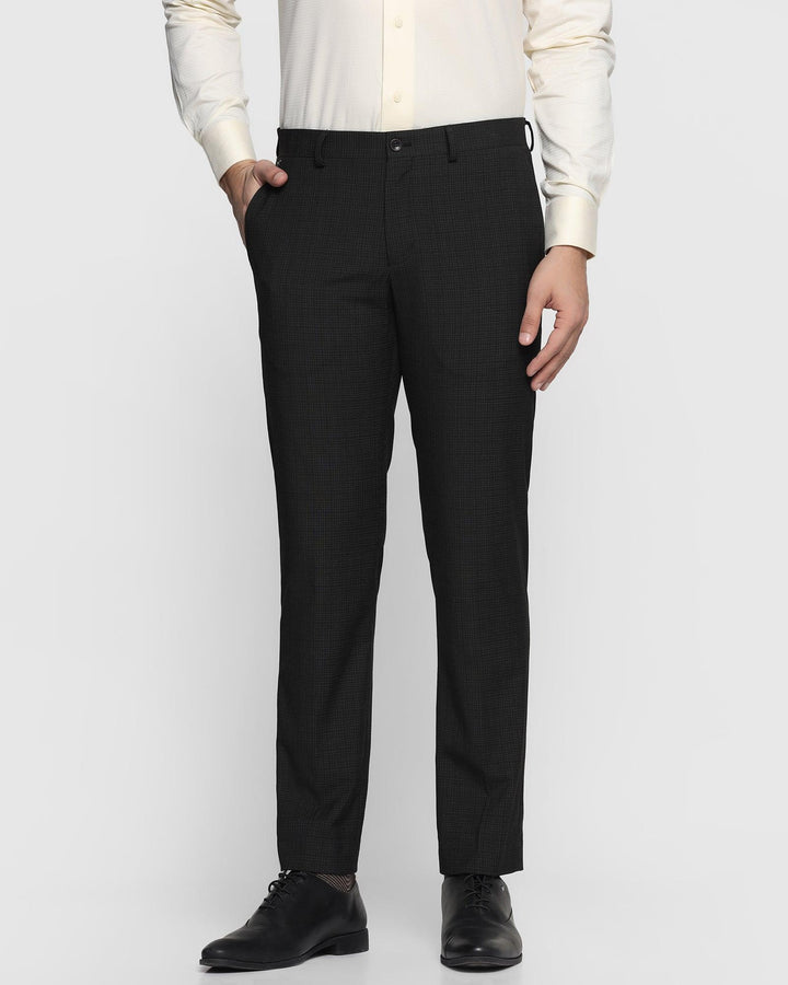 Slim Comfort B-95 Formal Black Check Trouser - Wreck