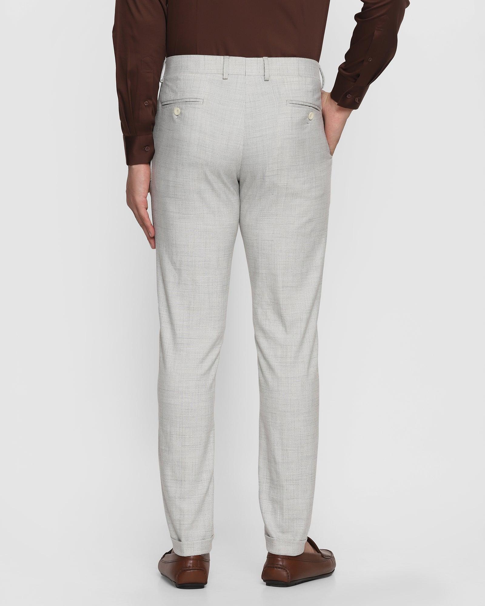 MARC DARCY Ross Grey Check Trousers - Formal Wear from Revolver Menswear UK