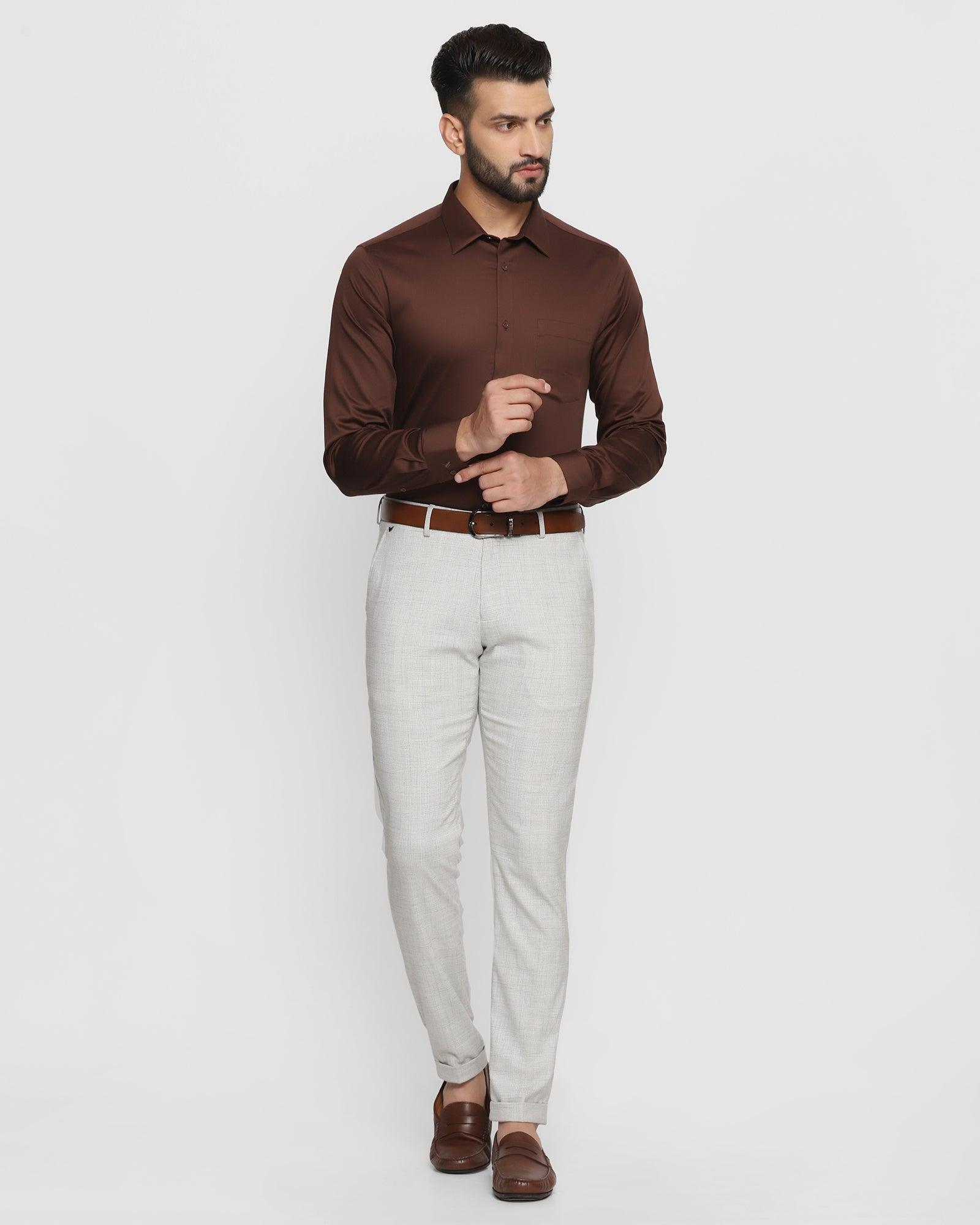 Textured Formal Trousers In Teal Phoenix Fit Mentor
