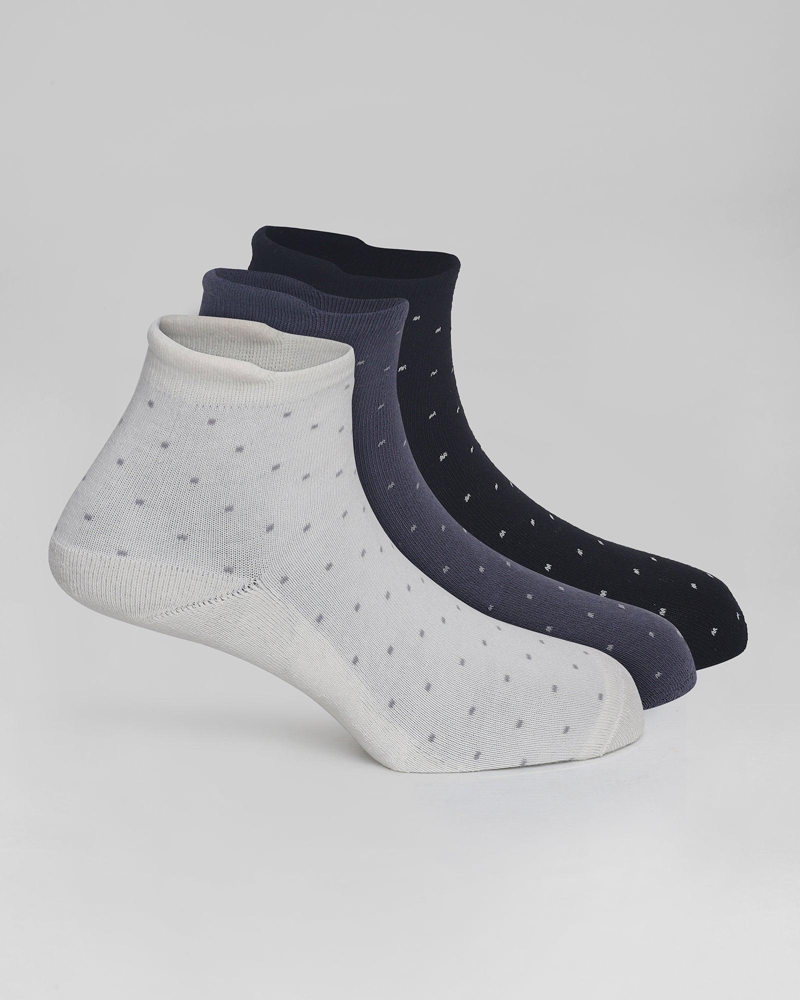Cotton Multi Color Check Socks - Omine