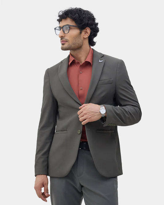 Olive Stripe Blazer - Batista