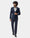 Navy Textured Blazer - Sazam