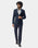 Navy Textured Blazer - Sazam