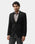 Black Textured Blazer - Sazam