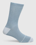 Cotton Blue Knitted Socks - Snow