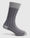 Cotton Grey Knitted Socks - Snap