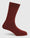 Cotton Maroon Knitted Socks - Samu