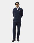 Navy Two Piece Textured Suit - Ketor
