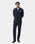 Navy Two Piece Textured Suit - Ketor
