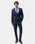 Navy Two Piece Textured Suit - Atoll