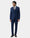 Navy Three Piece Textured Suit - Amster