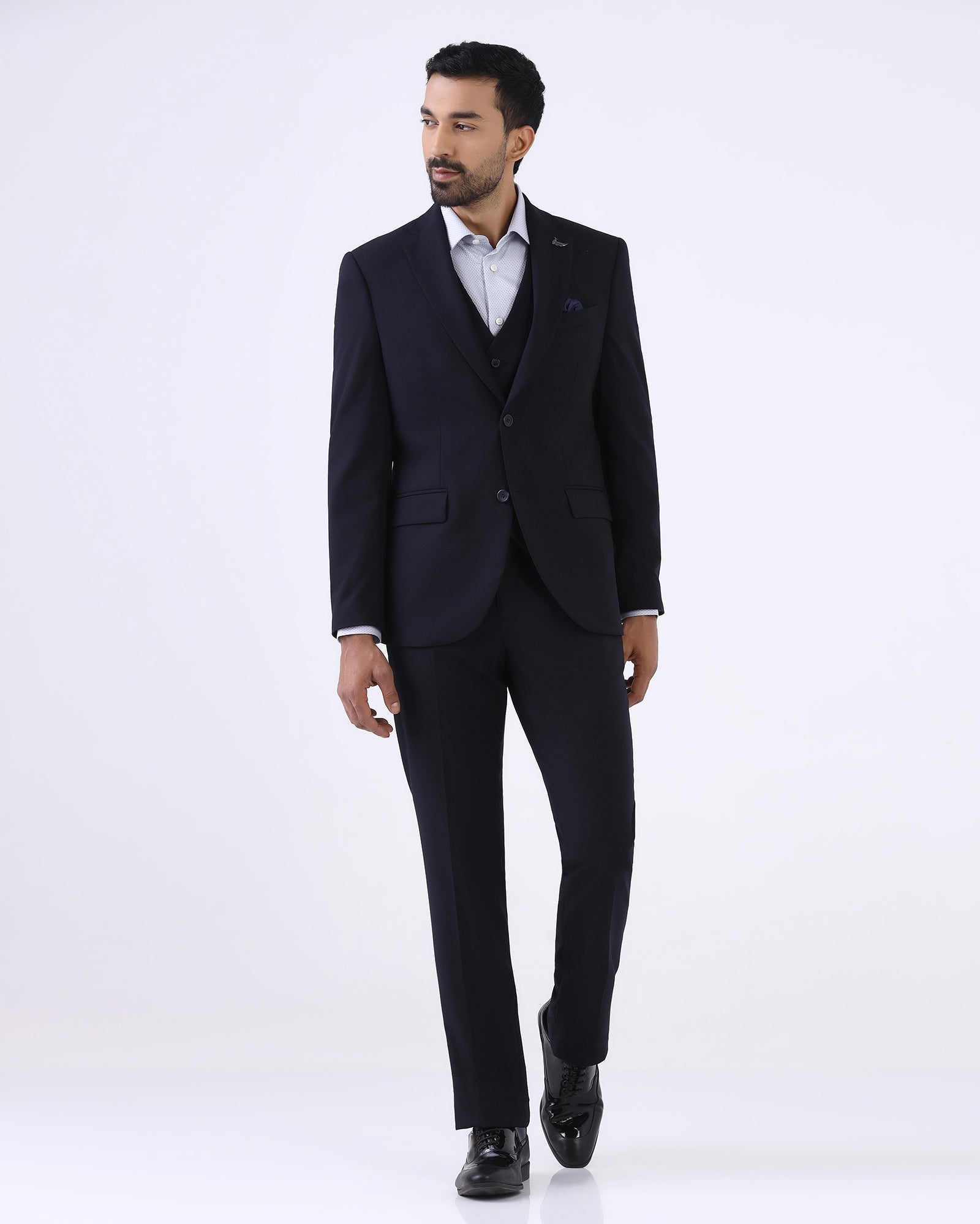 Navy Solid Shirt - Zelm
