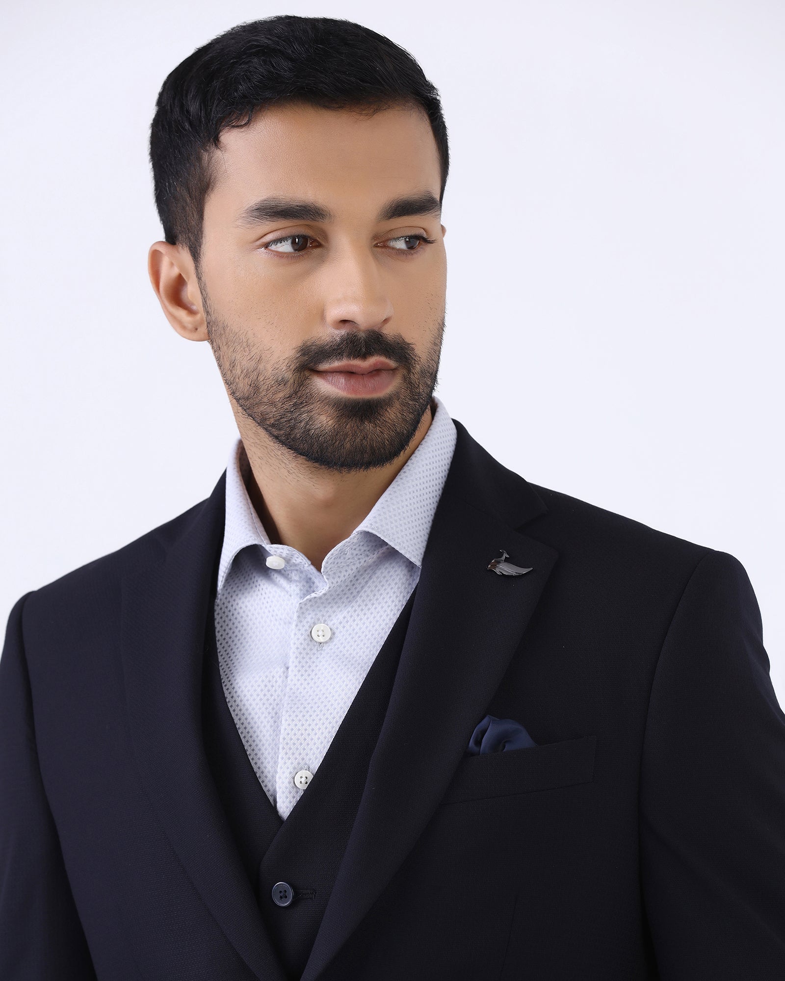 Navy Solid Shirt - Zelm
