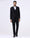 Black Three Piece Solid Suit - Zelm