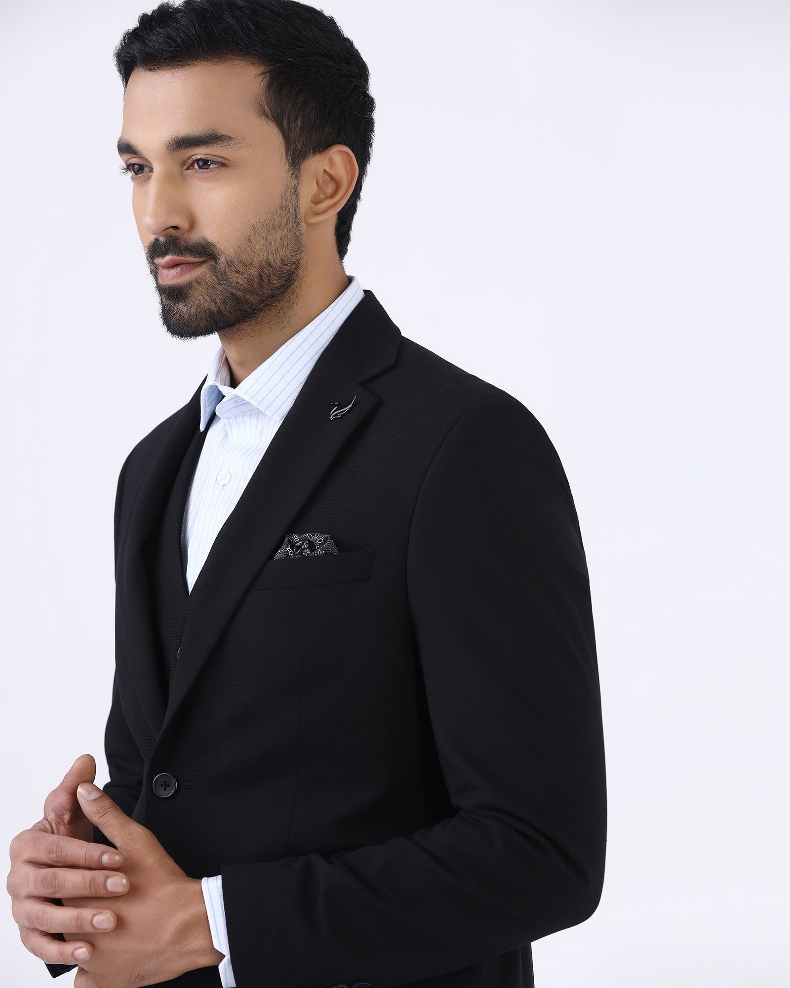 Black Solid Shirt - Zelm