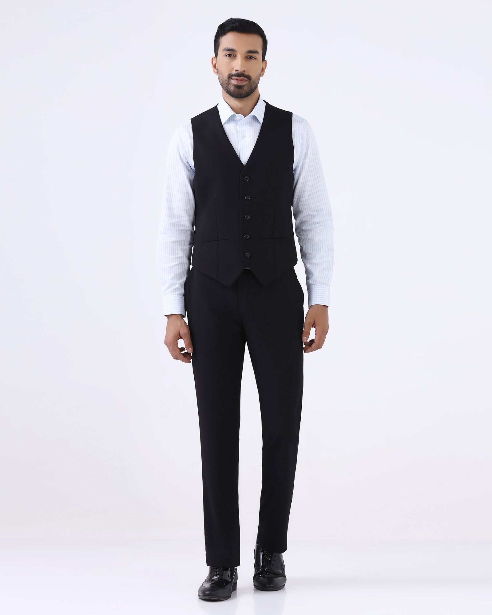 Black Solid Shirt - Zelm