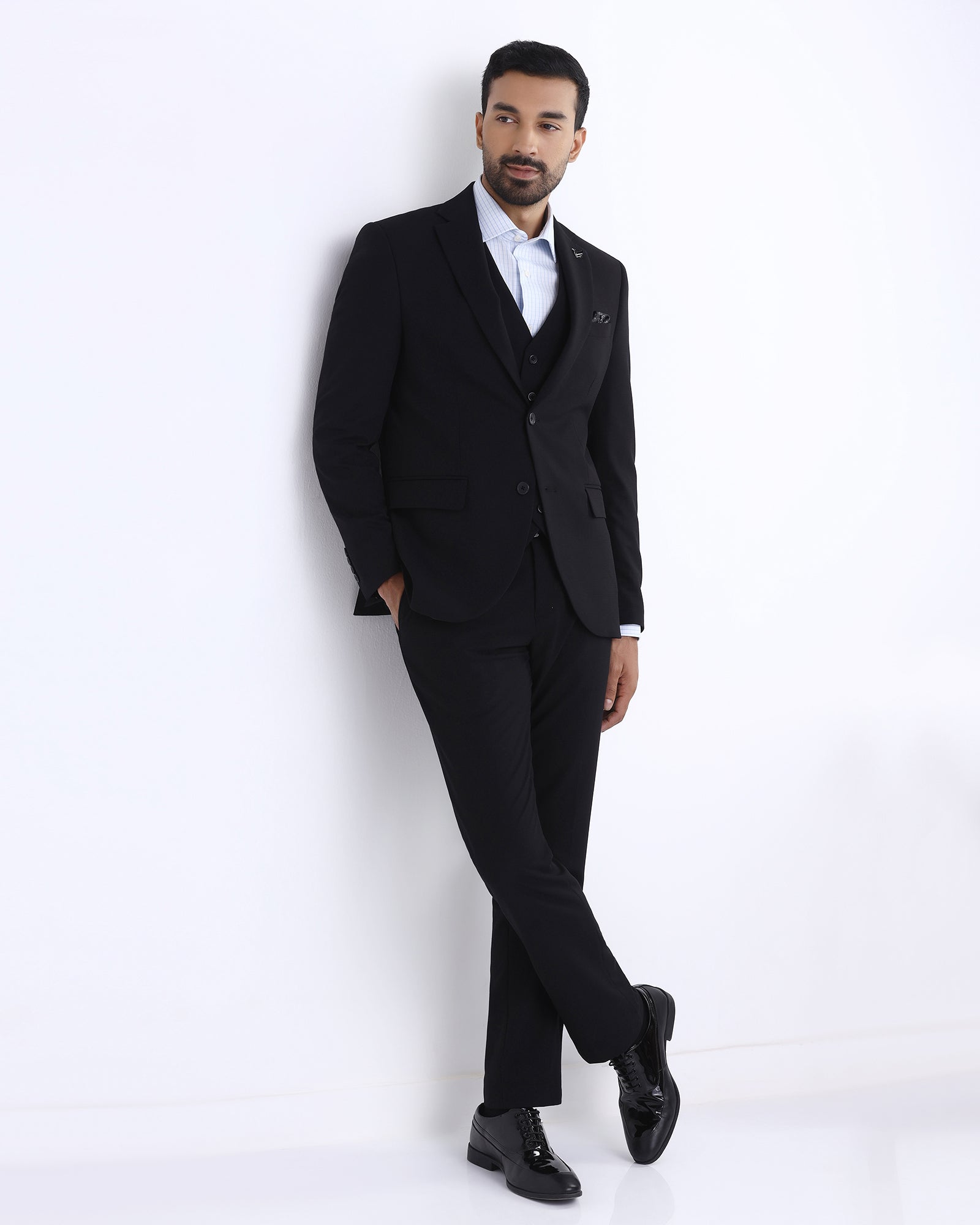 Black Solid Shirt - Zelm