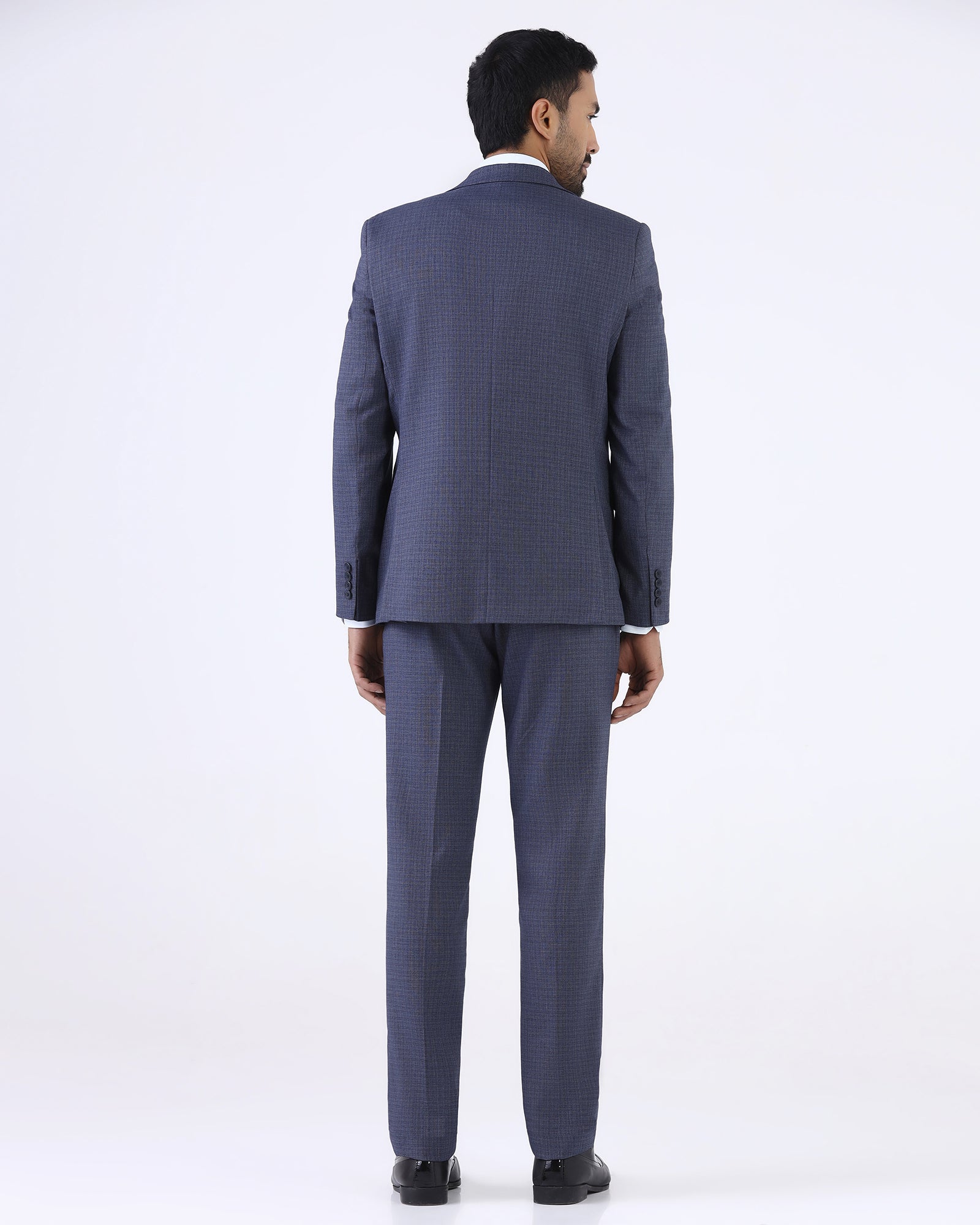 Blue Textured Shirt - Delm