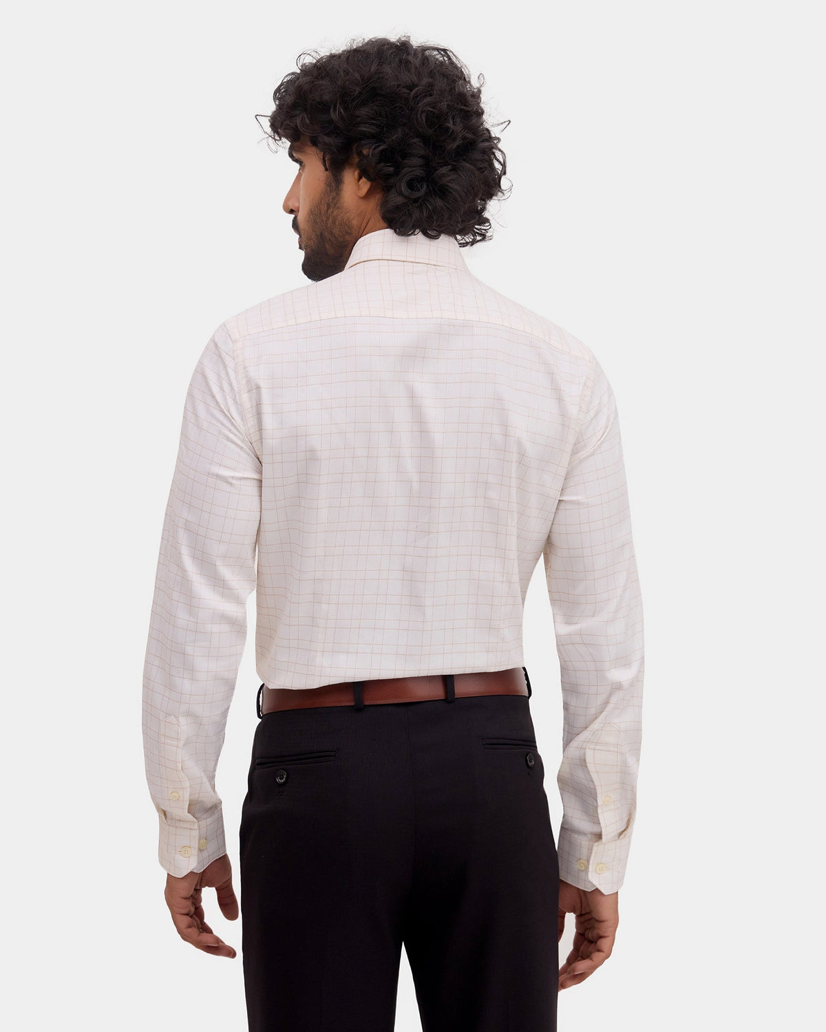 Cream Check Shirt - Boardroom