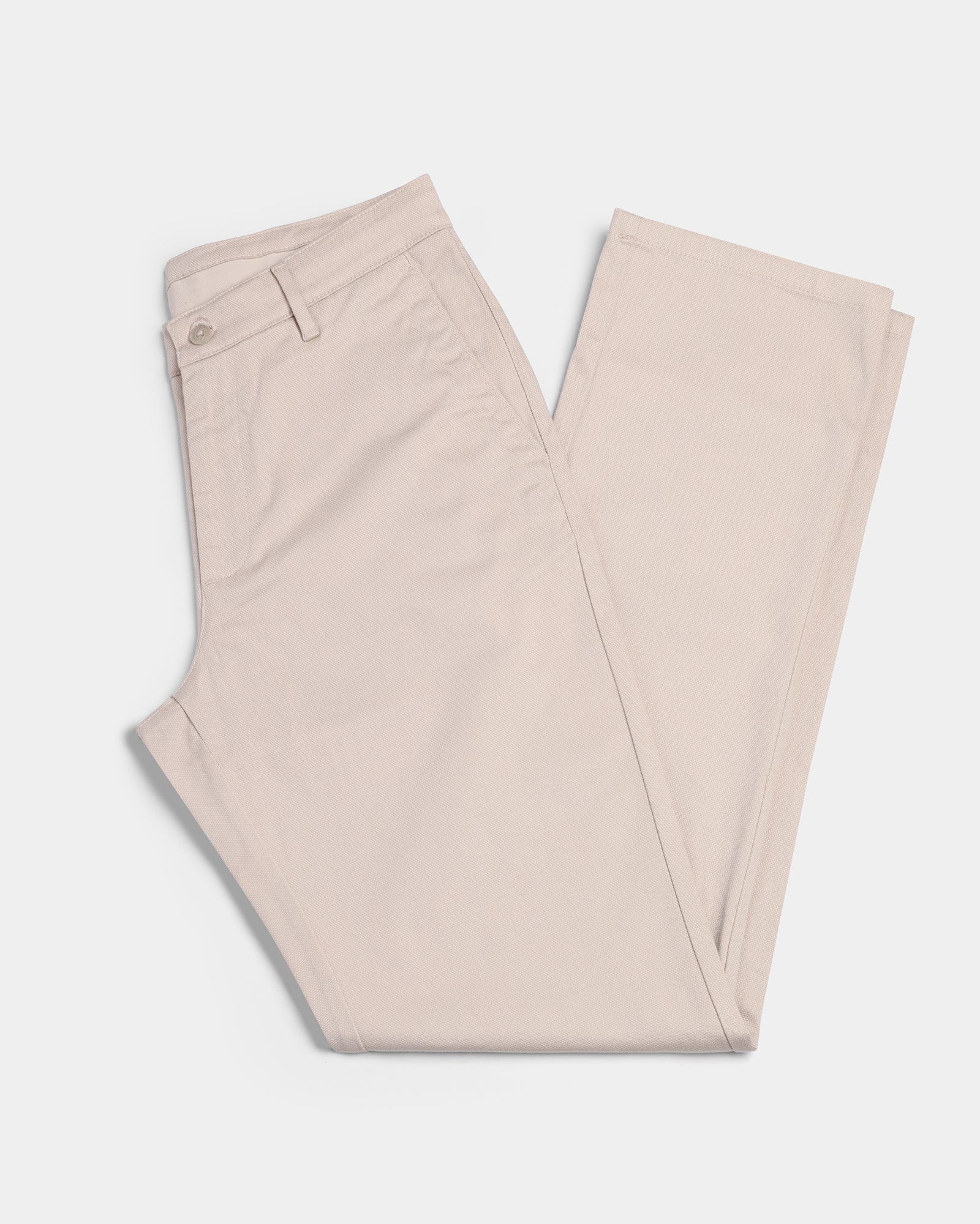 Cream Textured Khakis - Monta
