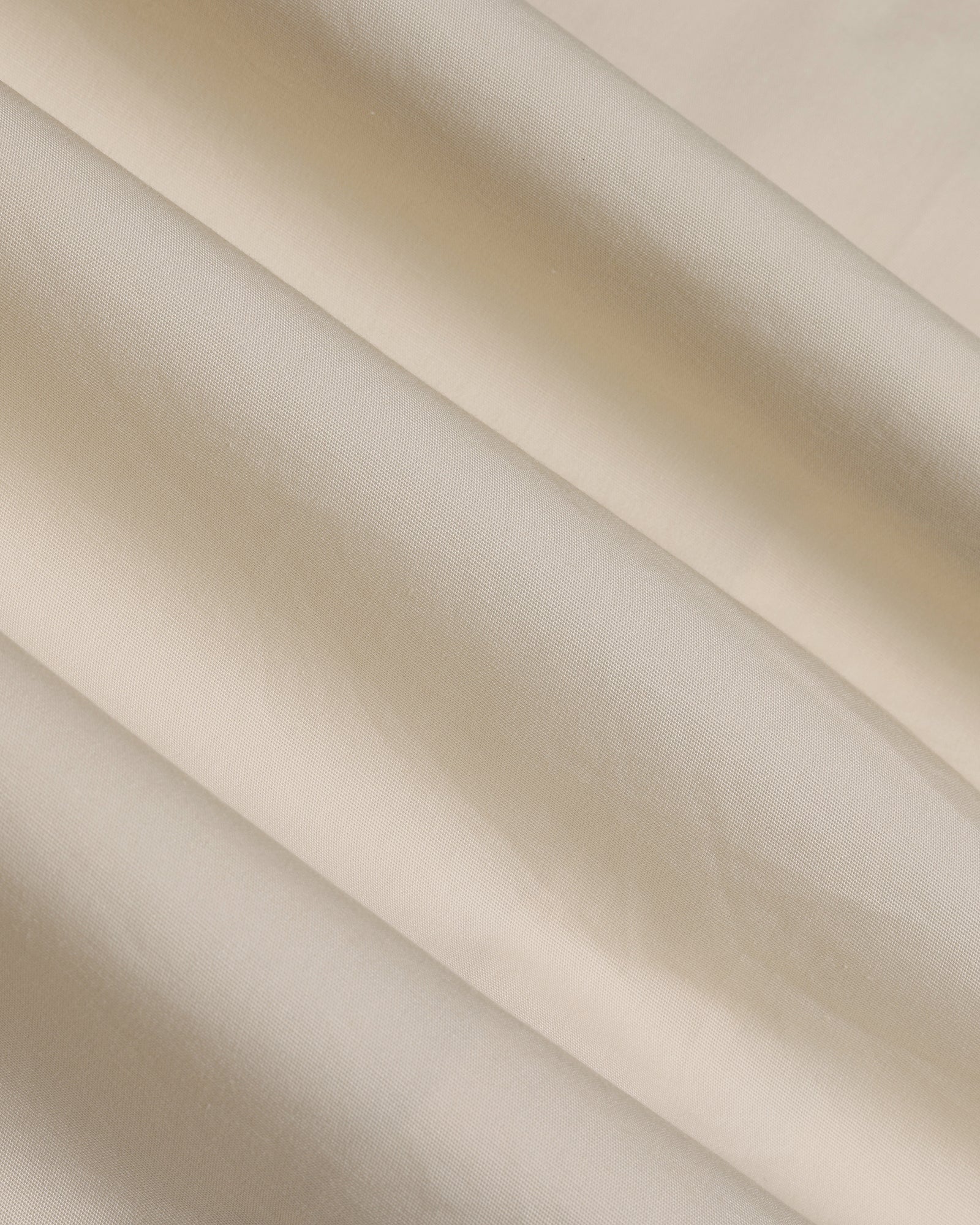 Cream Solid Shirt - Lujo