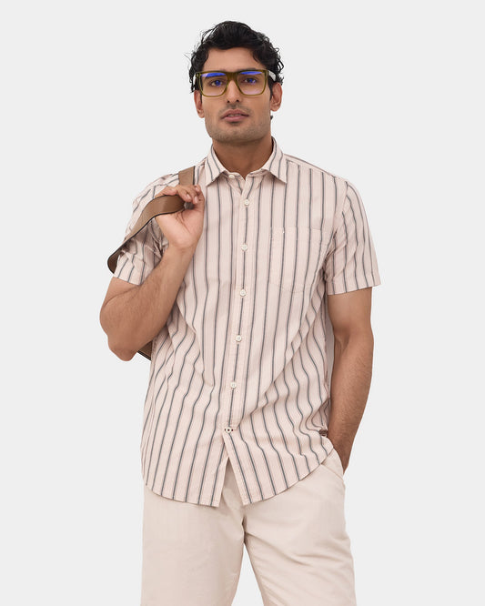 Cream Stripe Shirt - Zover