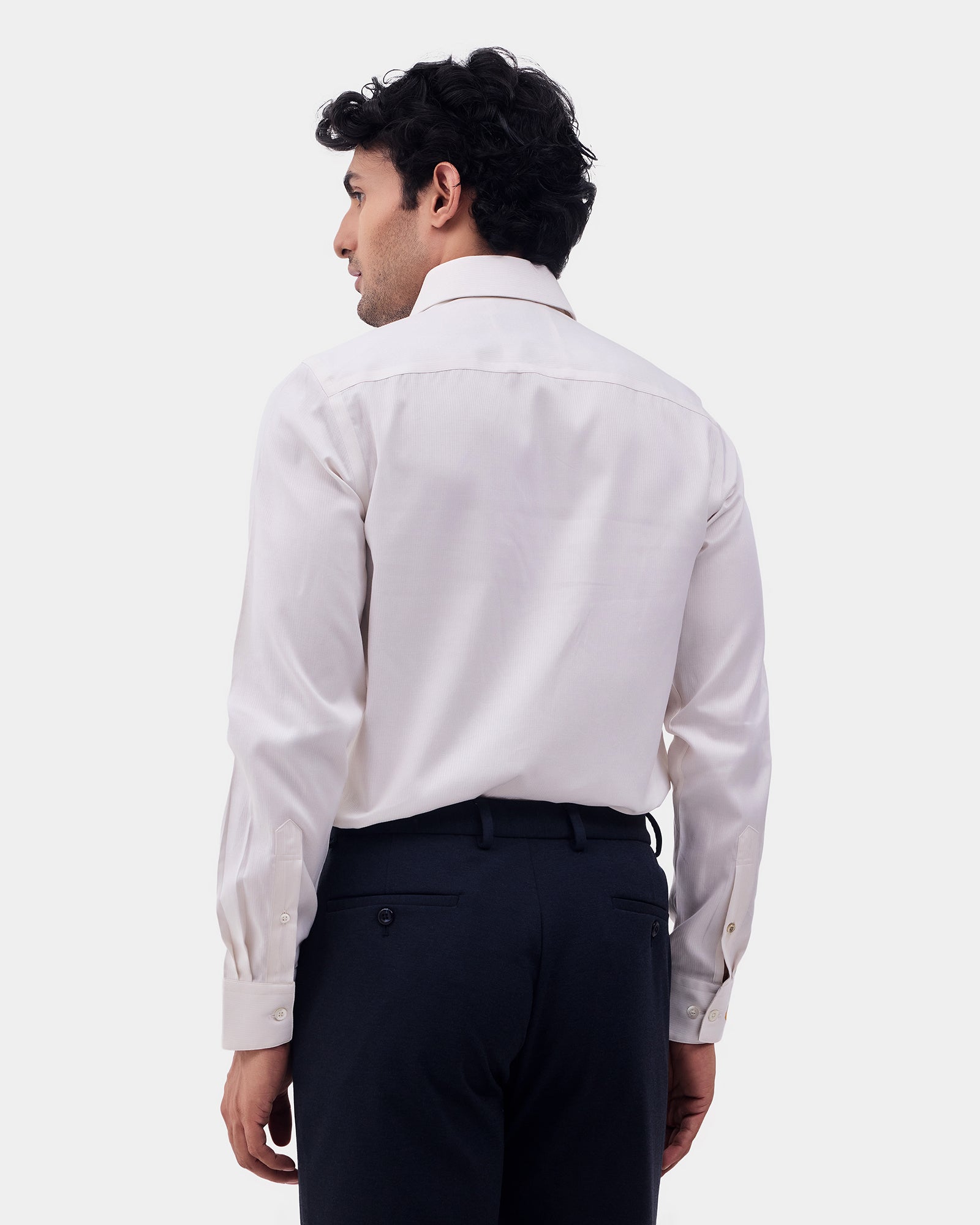 Cream Luxe Stripe Shirt - Bosch