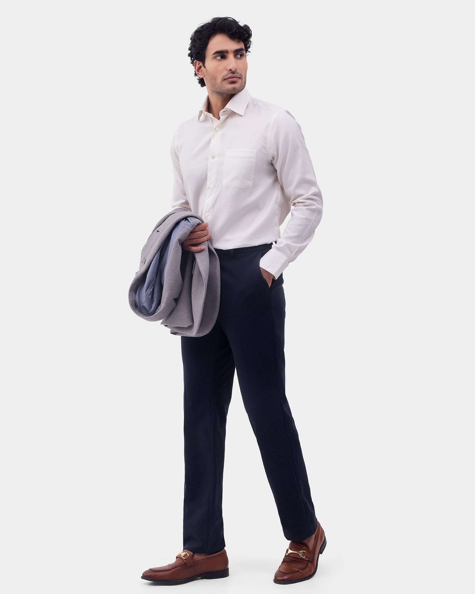 Cream Luxe Stripe Shirt - Bosch