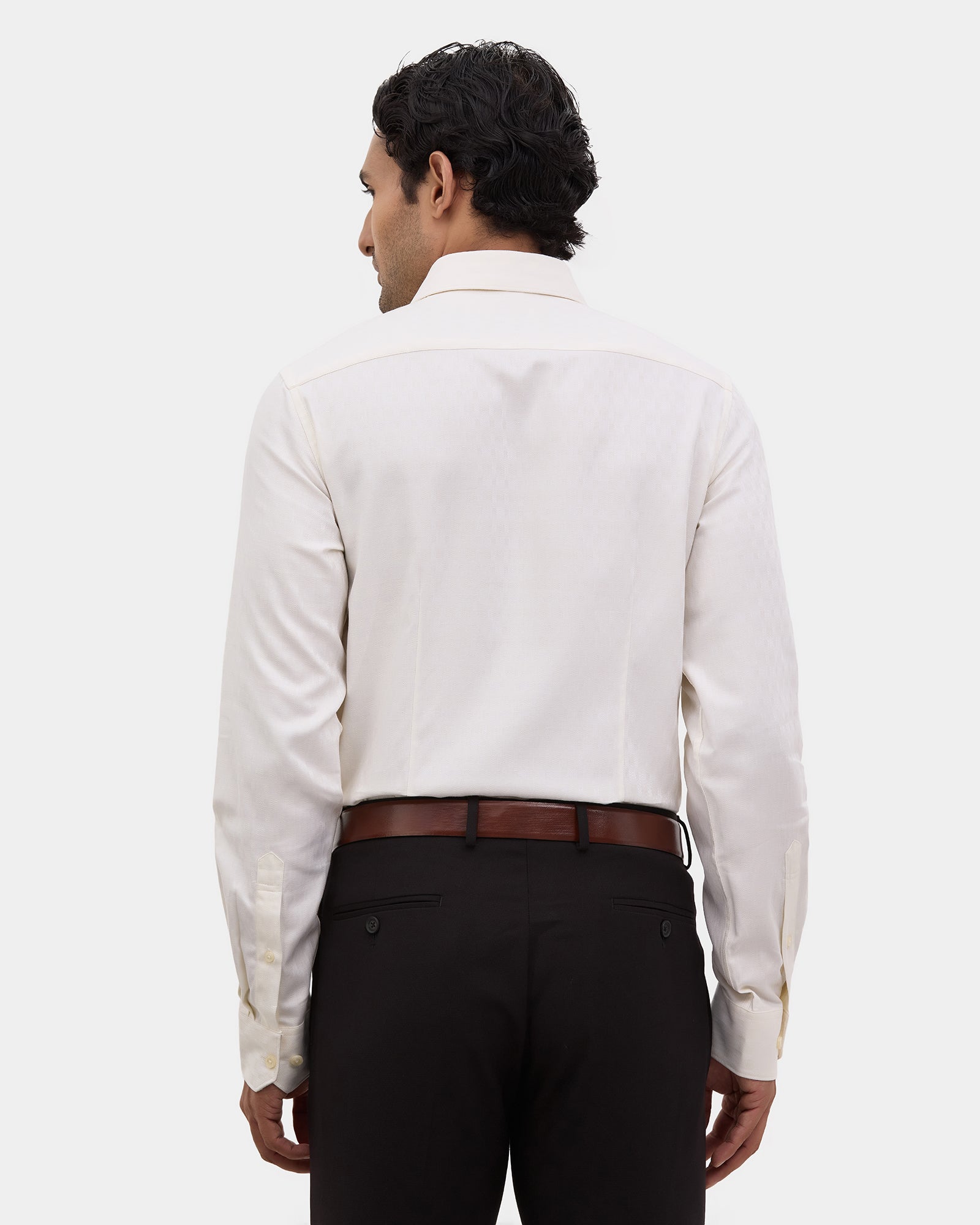Cream Textured Shirt - Durban