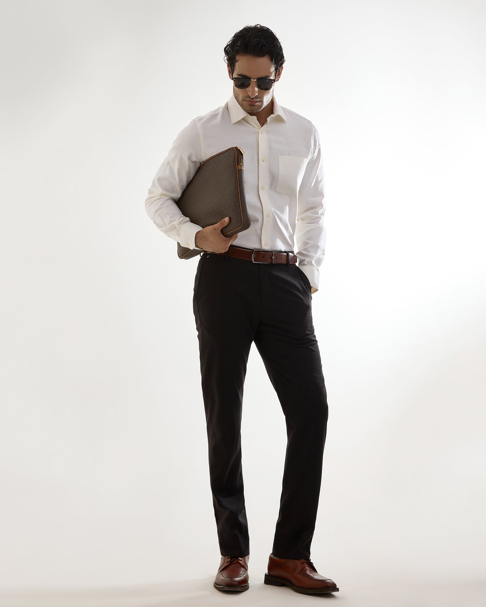 Cream Textured Shirt - Durban