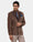 Dark Brown Solid Blazer - Callan
