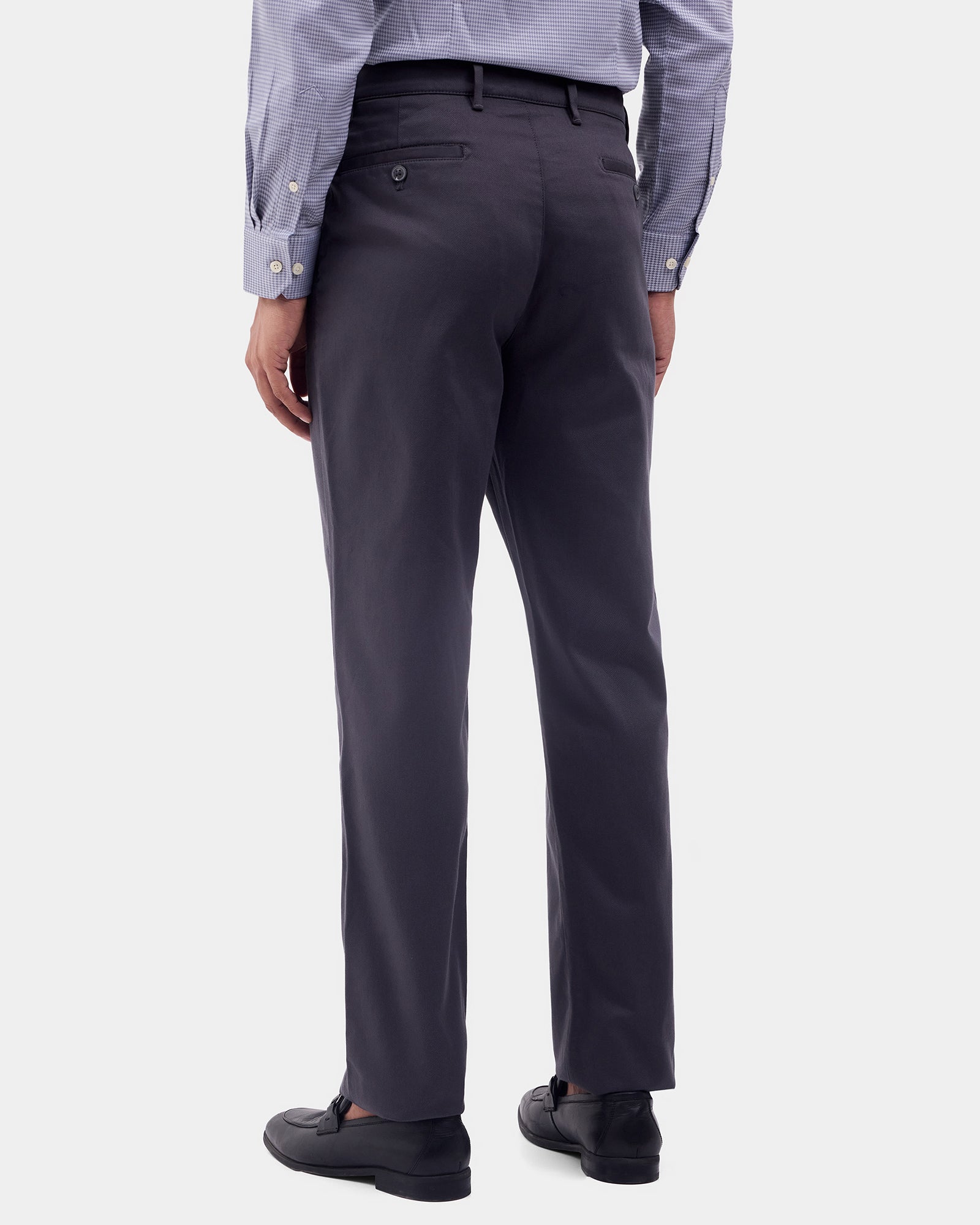 Dark Grey Textured Khakis - Monta