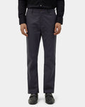 Dark Grey Unwrinkle Solid Khakis - Elgon