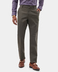 Dark Olive Unwrinkle Solid Khakis - Elgon