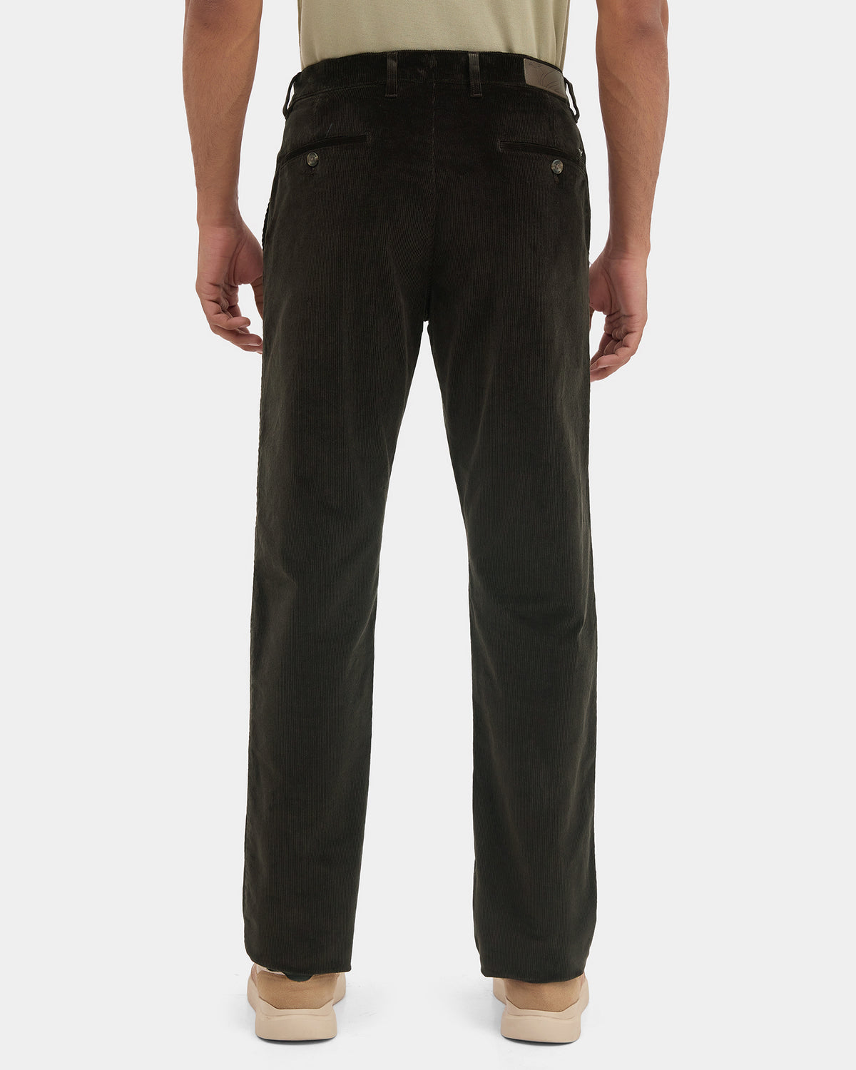 Dark Olive Textured Khakis - Alps
