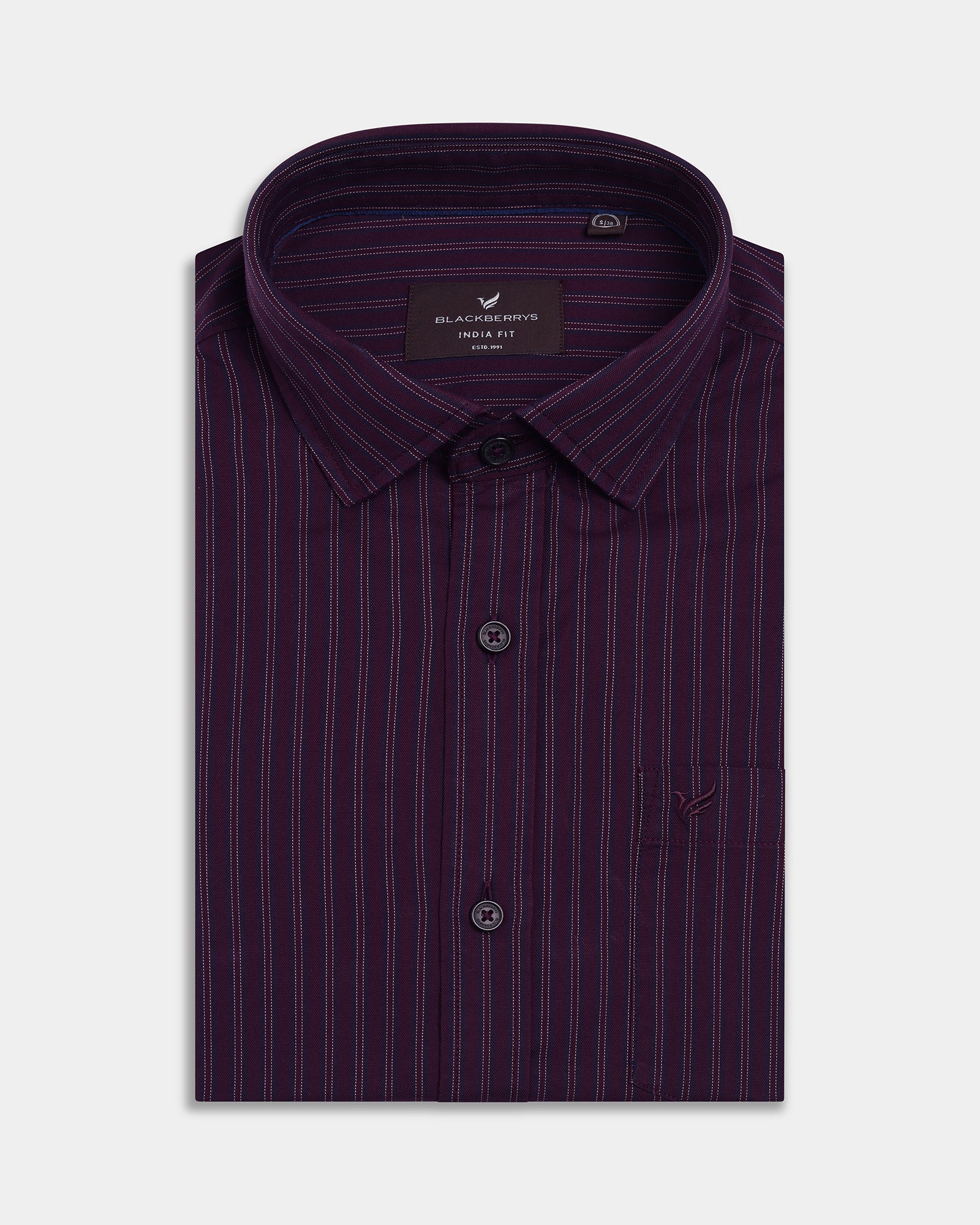 Dark Purple Stripe Shirt - Korn