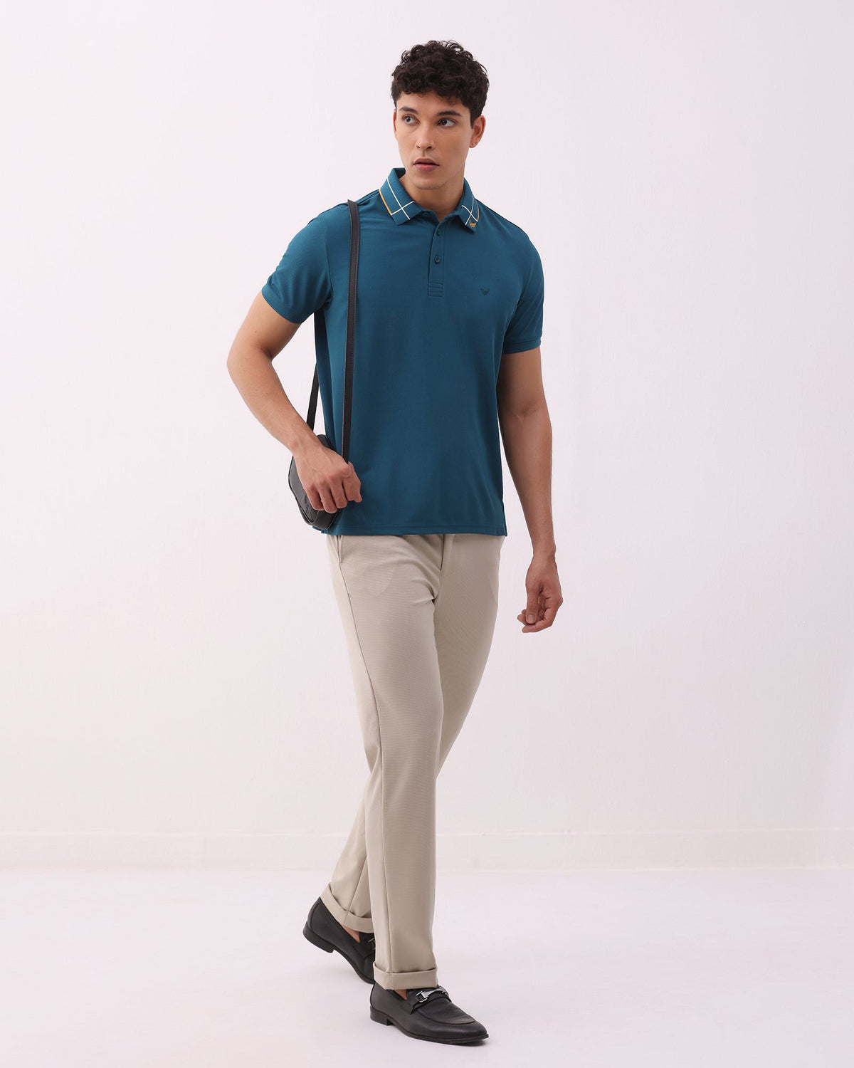 Deep Teal Techpro Solid Polo - Hermione