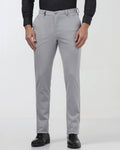 Light Grey Textured Trouser - Jay