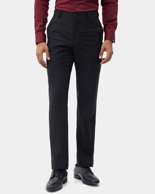 Black Check Trouser - Fossil