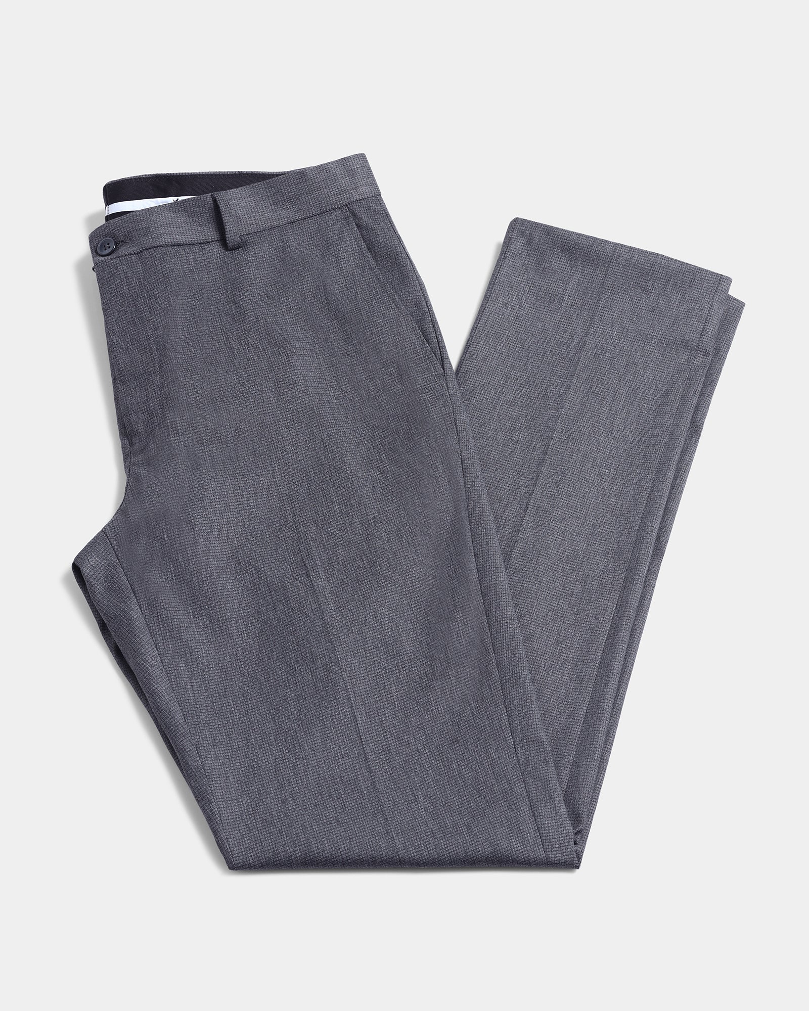 Grey Staples Dobby Formal Trouser - Fredious