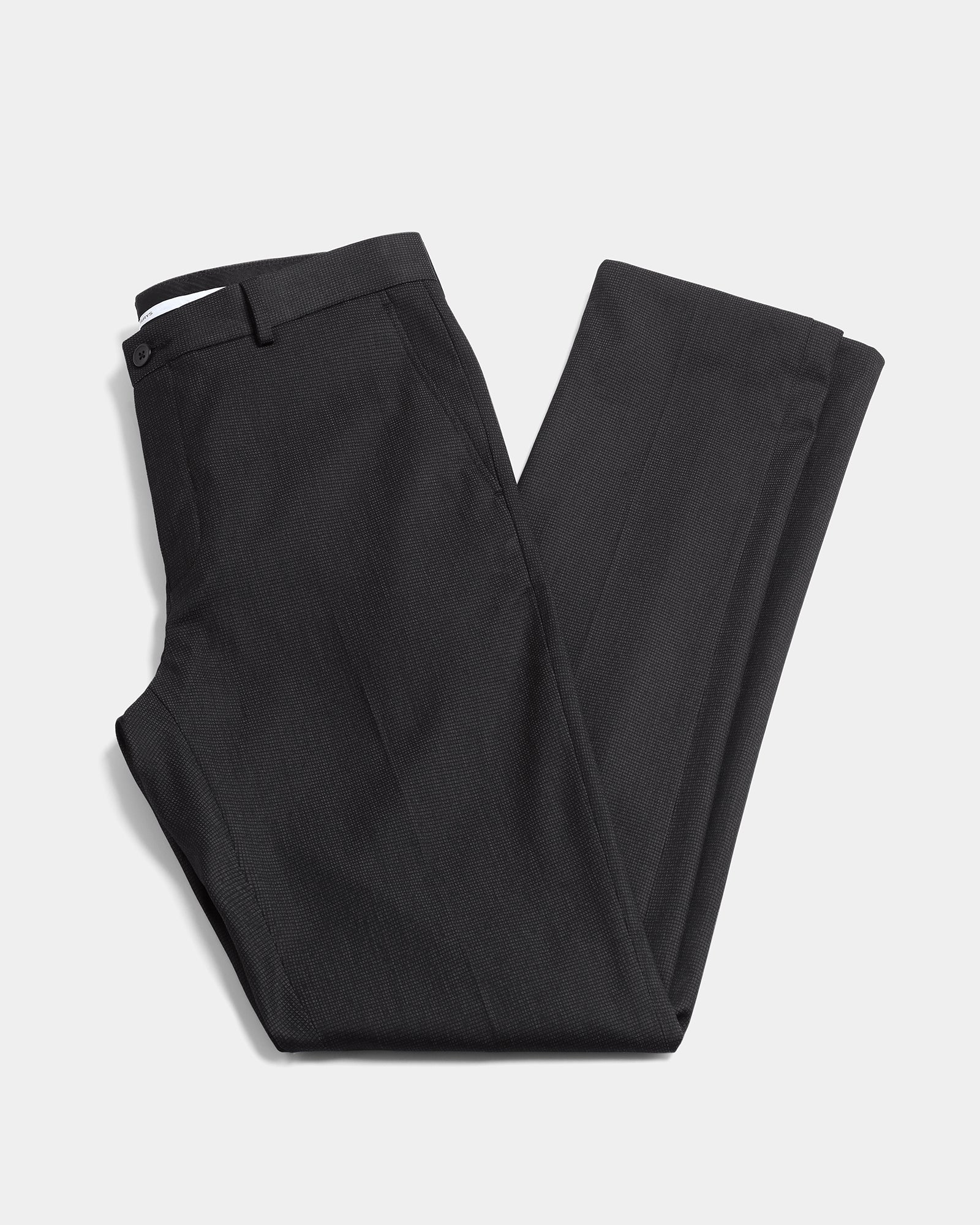 Charcoal Staples Dobby Formal Trouser - Fredious