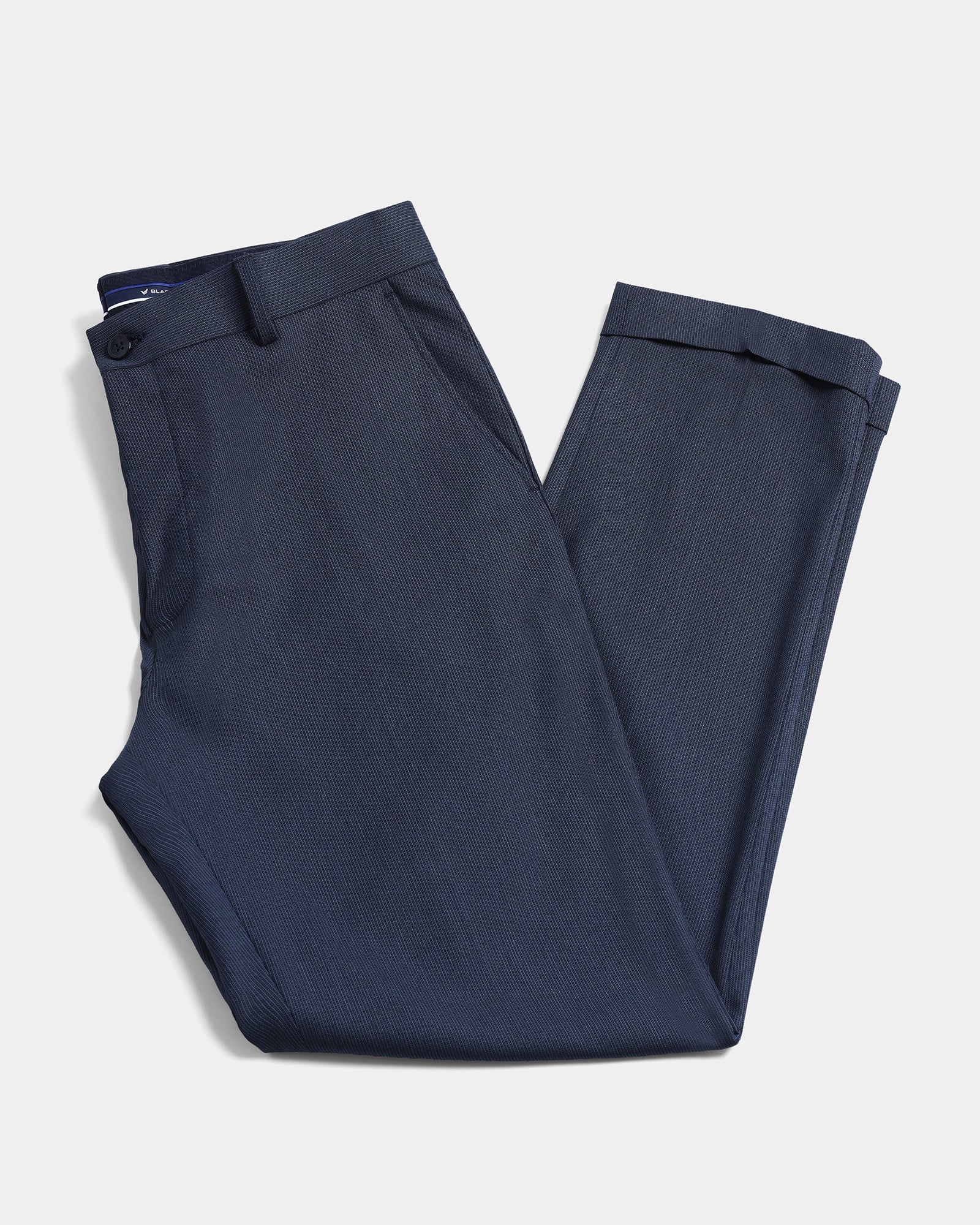 Blue Formal Dobby Formal Trouser - Benzous