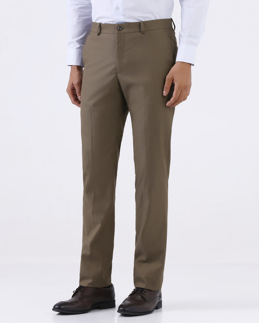 Ochre Formal Dobby Formal Trouser - Anfredo