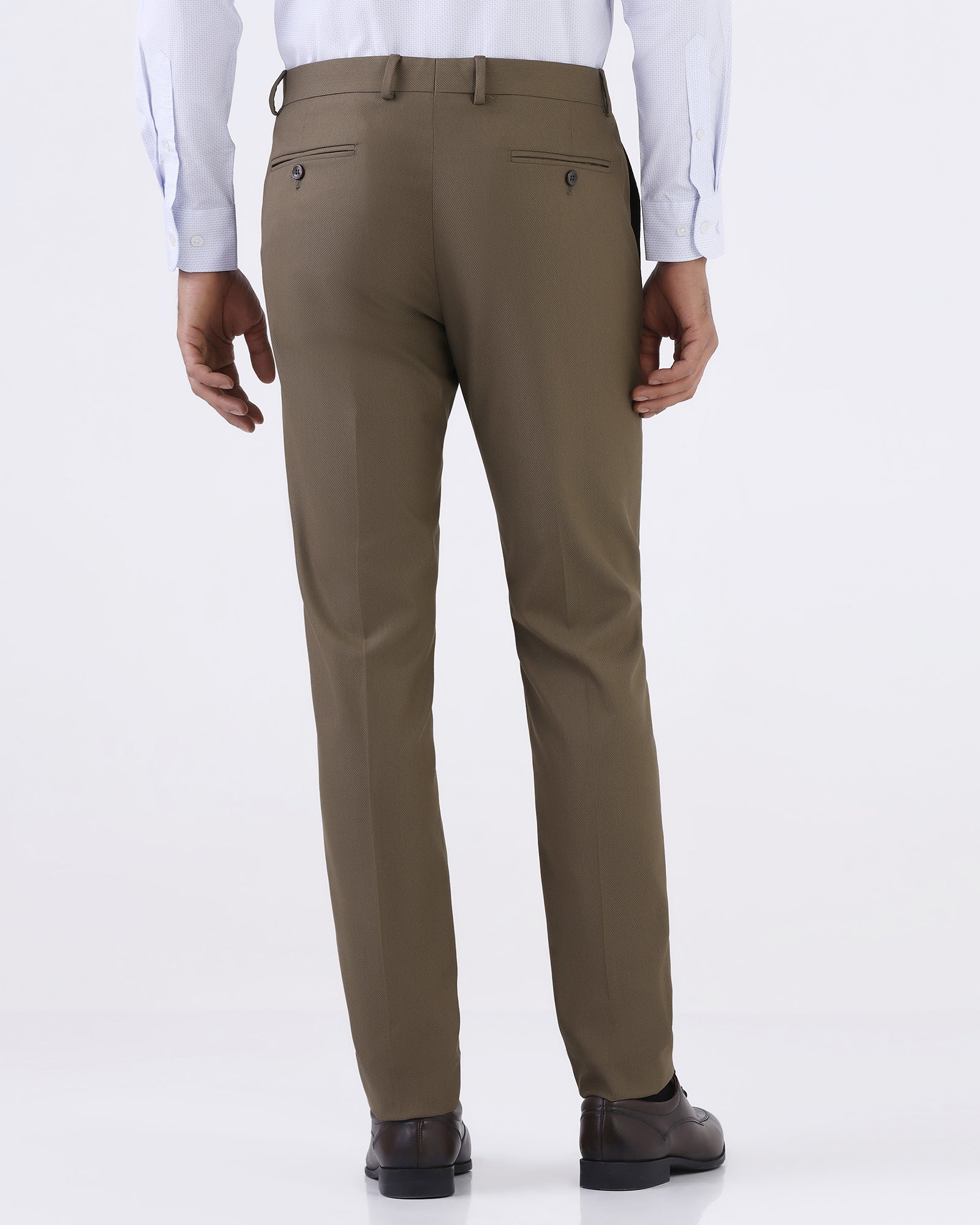 Ochre Formal Dobby Formal Trouser - Anfredo