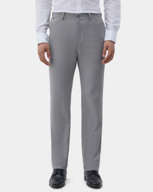 Grey Textured Trouser - Jona