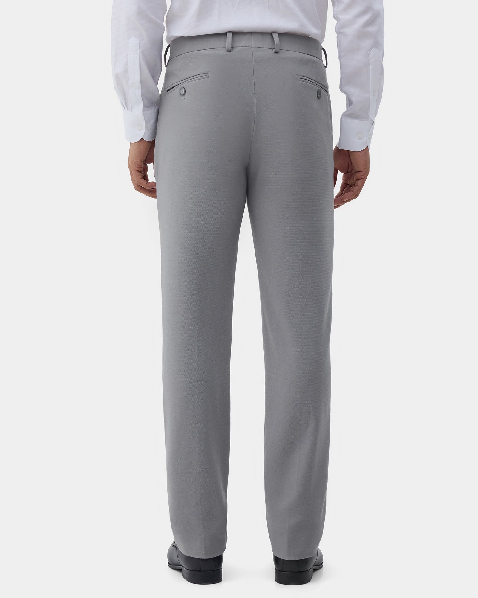 Grey Textured Trouser - Jona