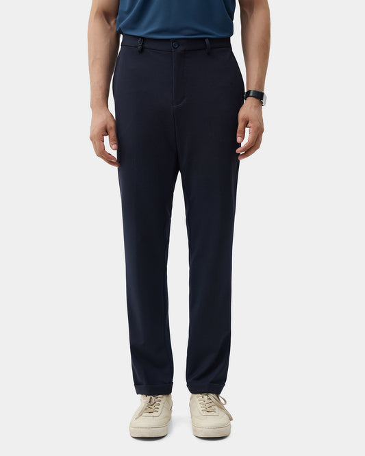 Navy TechPro Textured Trouser - Meteor