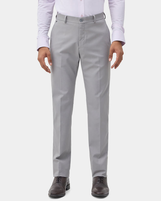 Grey Textured Trouser - Credor