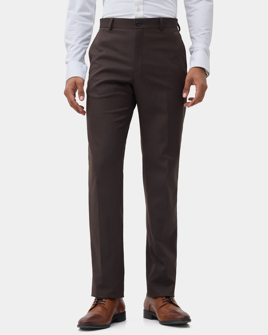Rust Textured Trouser - Credor