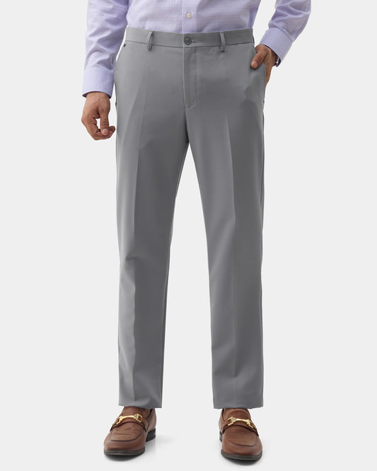 Grey Textured Trouser - Edox